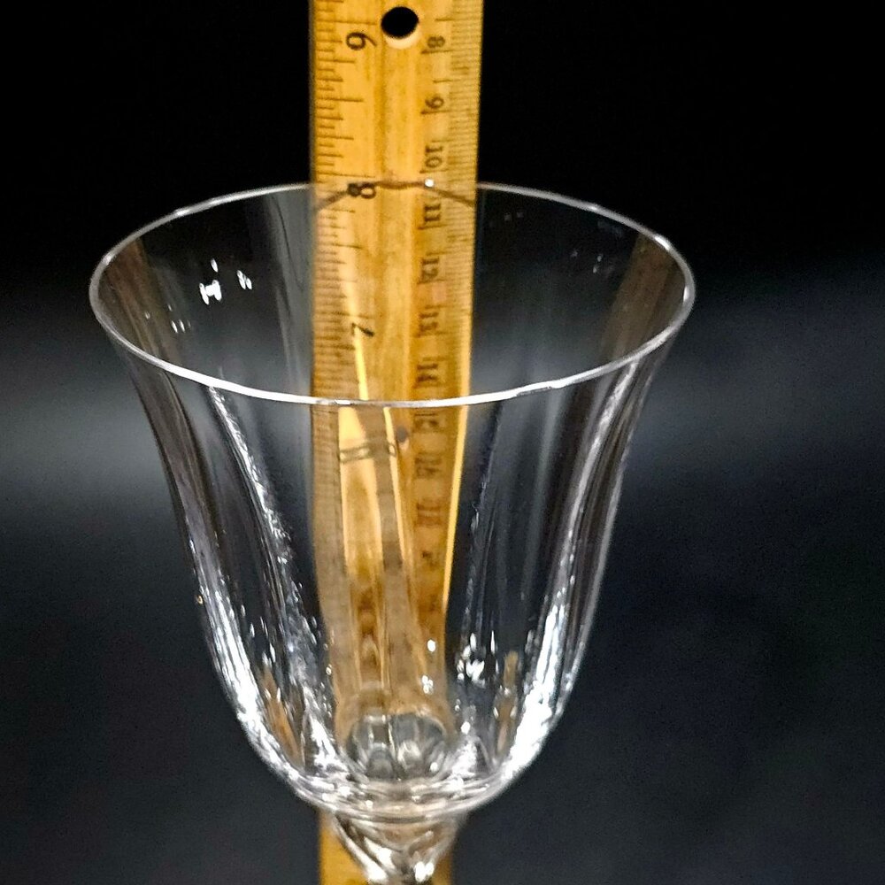 Oneida Chateau Crystal Wine Glass 8" fine crystal Bavaria marked logo vintage - Picture 4 of 5